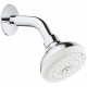 Верхний душ Grohe Tempesta New 27870001 хром, размер 10 см, 4 режима