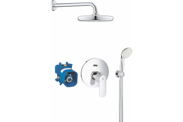 Душевой комплект Grohe Eurosmart Cosmopolitan 25183001 С ВНУТРЕННЕЙ ЧАСТЬЮ хром, шланг 150 см