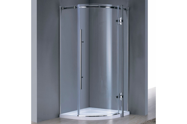 Душевой уголок Grossman Style GR-5090 четверть круга, двери распашные, стекло прозрачное