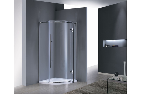 Душевой уголок Grossman Style GR-5090 четверть круга, двери распашные, стекло прозрачное