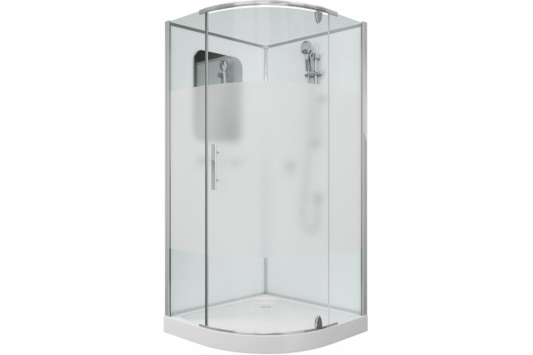 Душевая кабина Grossman GR170 100x100 см четверть круга, поддон средний