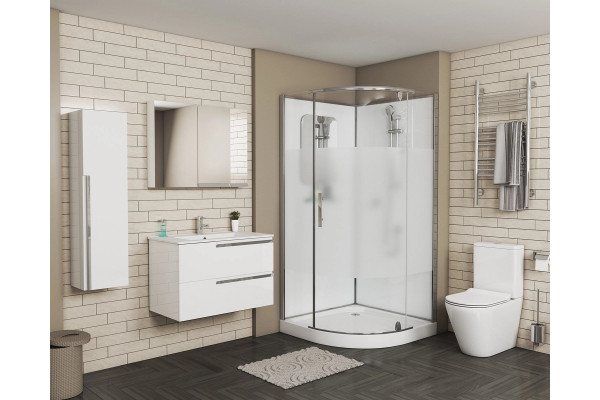 Душевая кабина Grossman GR170 100x100 см четверть круга, поддон средний