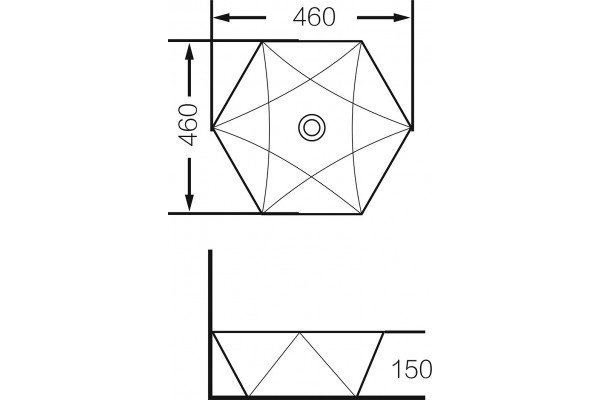 Раковина Grossman GR-3029 круглая, цвет белый