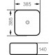Раковина Grossman GR-4042BW черно-белая