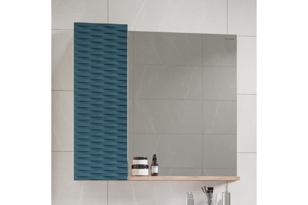Зеркало Grossman Альба 80 веллингтон, бриз, с полками