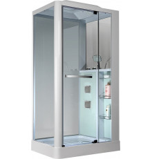 Душевая кабина Grossman GR-122 100x80 см белая прямоугольная, поддон средний