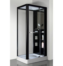 Душевая кабина Grossman GR-222 100x80 см черная прямоугольная, поддон средний
