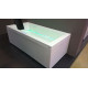 Treesse Dream 180 Ванна SX с гидромасс 180x80xh67см компл AWC 1 подголов черный  с фронт. и 1-ой  боков панелью DX LED хром скр.нап цвет:бел/хром V838F/1+V078F+V078LD+CROLED+ERO