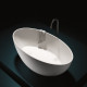 GRUPPO TREESSE Bali Ванна отдельностоящая 160x85x62h мм. с сливом-переливом и сифоном SOLID SURFACE цвет белый матовый V026BO