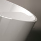 GRUPPO TREESSE Bali Ванна отдельностоящая 160x85x62h мм. с сливом-переливом и сифоном SOLID SURFACE цвет белый матовый V026BO