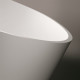 GRUPPO TREESSE Bali Ванна отдельностоящая 160x85x62h мм. с сливом-переливом и сифоном SOLID SURFACE цвет белый матовый V026BO