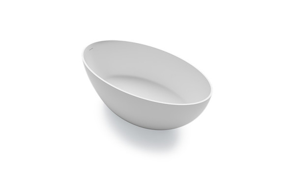 GRUPPO TREESSE Bali Ванна отдельностоящая 160x85x62h мм. с сливом-переливом и сифоном SOLID SURFACE цвет белый матовый V026BO