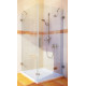 Душевой уголок GuteWetter Lux Square GK-003 правый 90x90 см стекло бесцветное 6-8, фурнитура хром, квадратный, двери распашные