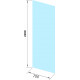Душевая перегородка GuteWetter Glass Line GK-010 CL CH 70x220 стекло прозрачное, профиль серебро, матовый
