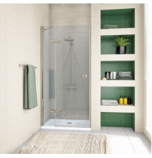 Душевая дверь в нишу GuteWetter Trend Door GK-862AP левая 113 см стекло бесцветное Two, профиль хром, распашная