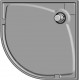 Поддон для душа GuteWetter Deluxe 90x90x4 R белый четверть круга, низкий
