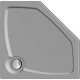 Поддон для душа GuteWetter Deluxe 100x100x2 P белый пятиугольный, низкий