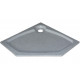 Поддон для душа GuteWetter Deluxe 100x100x2 P серый пятиугольный, низкий