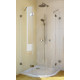 Душевой уголок GuteWetter Lux Meliori GK-002 100x100 см стекло бесцветное, фурнитура хром, четверть круга, двери распашные