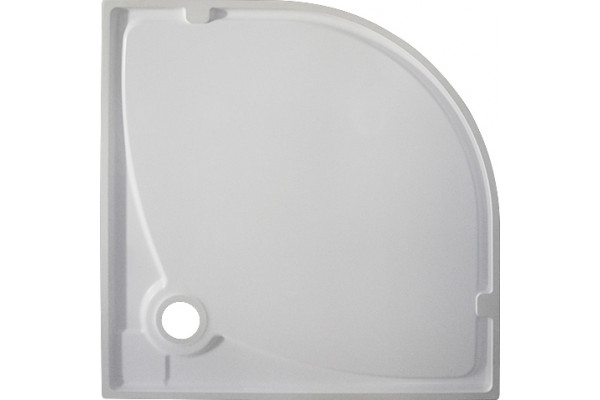 Поддон для душа GuteWetter Deluxe 100x100x4 R белый четверть круга, низкий