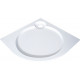Поддон для душа GuteWetter Deluxe 100x100x2 R белый четверть круга, низкий