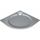 Поддон для душа GuteWetter Deluxe 100x100x2 R серый четверть круга, низкий