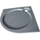 Поддон для душа GuteWetter Deluxe 100x100x2 R серый четверть круга, низкий