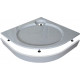 Поддон для душа GuteWetter Deluxe 100x100x16 R серый четверть круга, средний