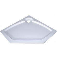 Поддон для душа GuteWetter Deluxe 90x90x2 P белый пятиугольный, низкий