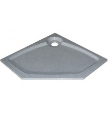 Поддон для душа GuteWetter Deluxe 90x90x2 P серый пятиугольный, низкий