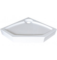 Поддон для душа GuteWetter Deluxe 90x90x16 P белый пятиугольный, средний