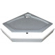 Поддон для душа GuteWetter Deluxe 90x90x16 P серый пятиугольный, средний