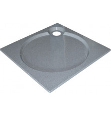 Поддон для душа GuteWetter Deluxe 90x90x2 Q серый квадратный, низкий