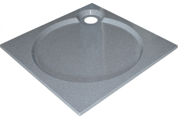 Поддон для душа GuteWetter Deluxe 90x90x2 Q серый квадратный, низкий