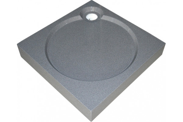 Поддон для душа GuteWetter Deluxe 90x90x16 Q серый квадратный, средний