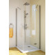 Душевой уголок GuteWetter Lux Square GK-103 правый 90x90 см стекло бесцветное, профиль хром, квадратный, двери распашные
