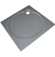 Поддон для душа GuteWetter Deluxe 100x100x4 Q серый квадратный, низкий
