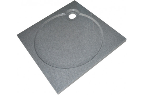 Поддон для душа GuteWetter Deluxe 100x100x4 Q серый квадратный, низкий