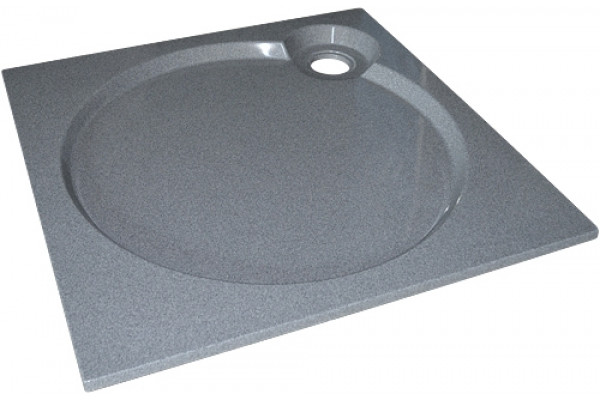 Поддон для душа GuteWetter Deluxe 100x100x2 Q серый квадратный, низкий