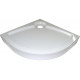 Поддон для душа GuteWetter Deluxe 80x80x16 R белый четверть круга, средний