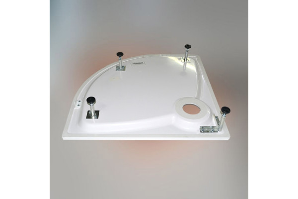Поддон для душа GuteWetter Deluxe 80x80x16 R белый четверть круга, средний