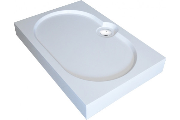 Поддон для душа GuteWetter Deluxe 120x80x16 Q белый прямоугольный, средний