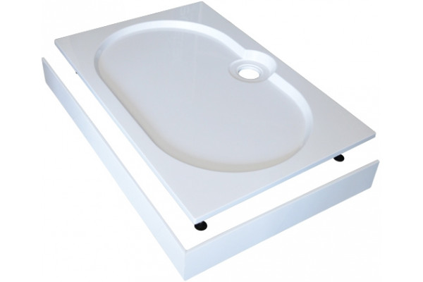 Поддон для душа GuteWetter Deluxe 120x80x16 Q белый прямоугольный, средний