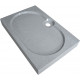 Поддон для душа GuteWetter Deluxe 120x80x16 Q серый прямоугольный, средний