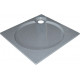 Поддон для душа GuteWetter Deluxe 80x80x2 Q серый квадратный, низкий