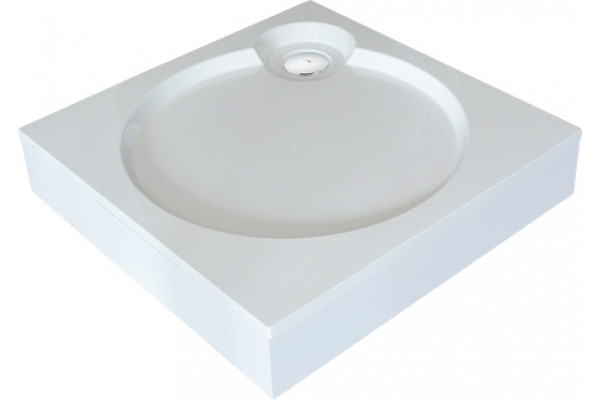 Поддон для душа GuteWetter Deluxe 80x80x16 Q белый квадратный, средний