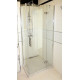 Душевой уголок GuteWetter Lux Square GK-103 правый 100x100 см стекло бесцветное, профиль хром, квадратный, двери распашные