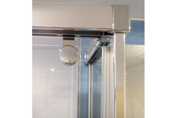 Душевой уголок GuteWetter Slide Rectan GK-863A левая 120x80 см стекло бесцветное, профиль хром, прямоугольный, двери раздвижные