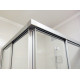 Душевой уголок GuteWetter Practic Square GK-422 75x75 см стекло бесцветное, профиль матовый хром, квадратный, двери раздвижные