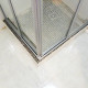 Душевой уголок GuteWetter Practic Square GK-422 75x75 см стекло бесцветное, профиль матовый хром, квадратный, двери раздвижные